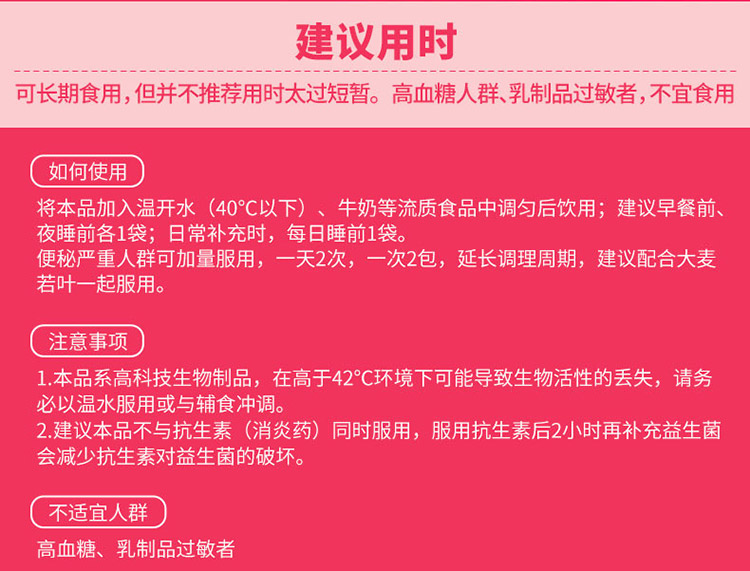 修正益生菌使用方法