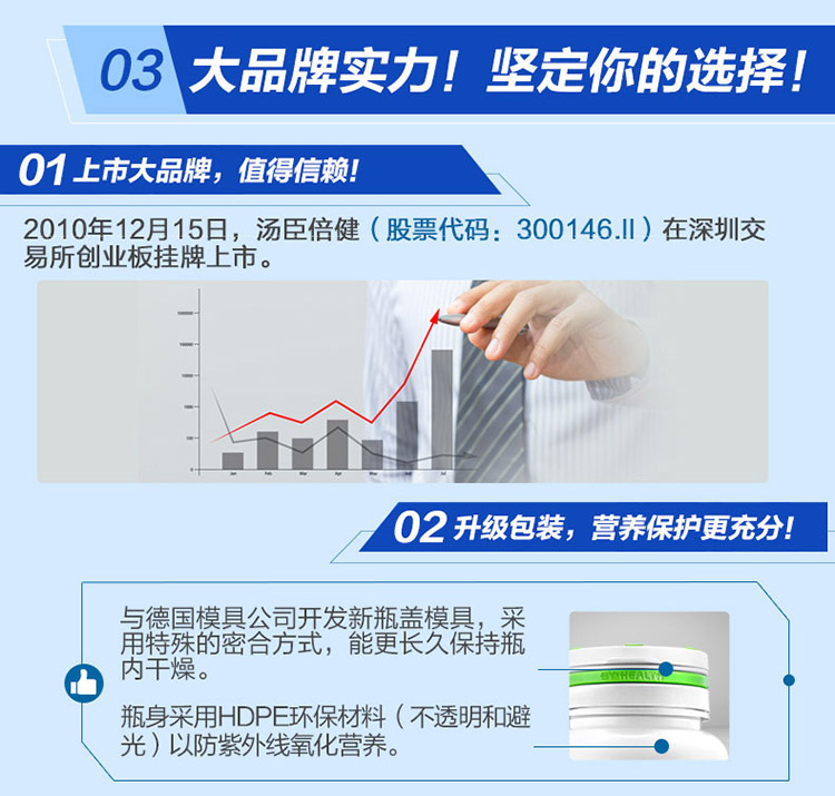 汤臣倍健胶原软骨素钙片优势3