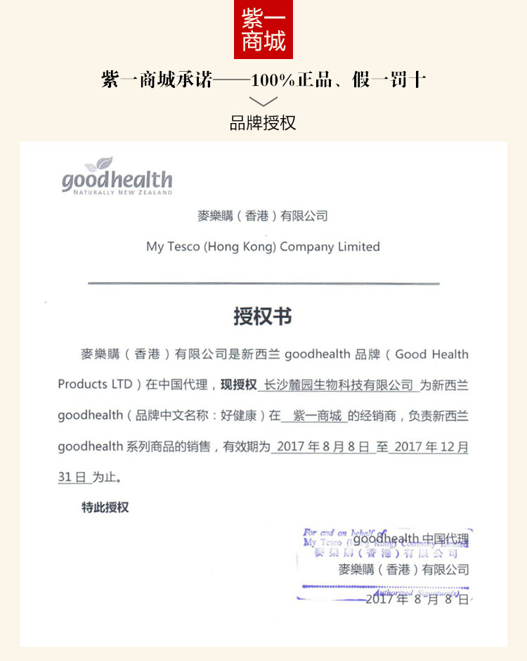 好健康授权书
