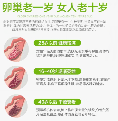卵巢老一歲，女人老十歲
