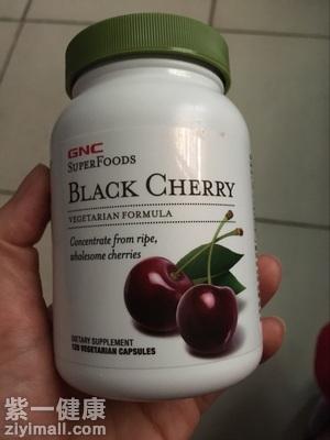 美国gnc黑樱桃怎么吃 每天2粒降尿酸